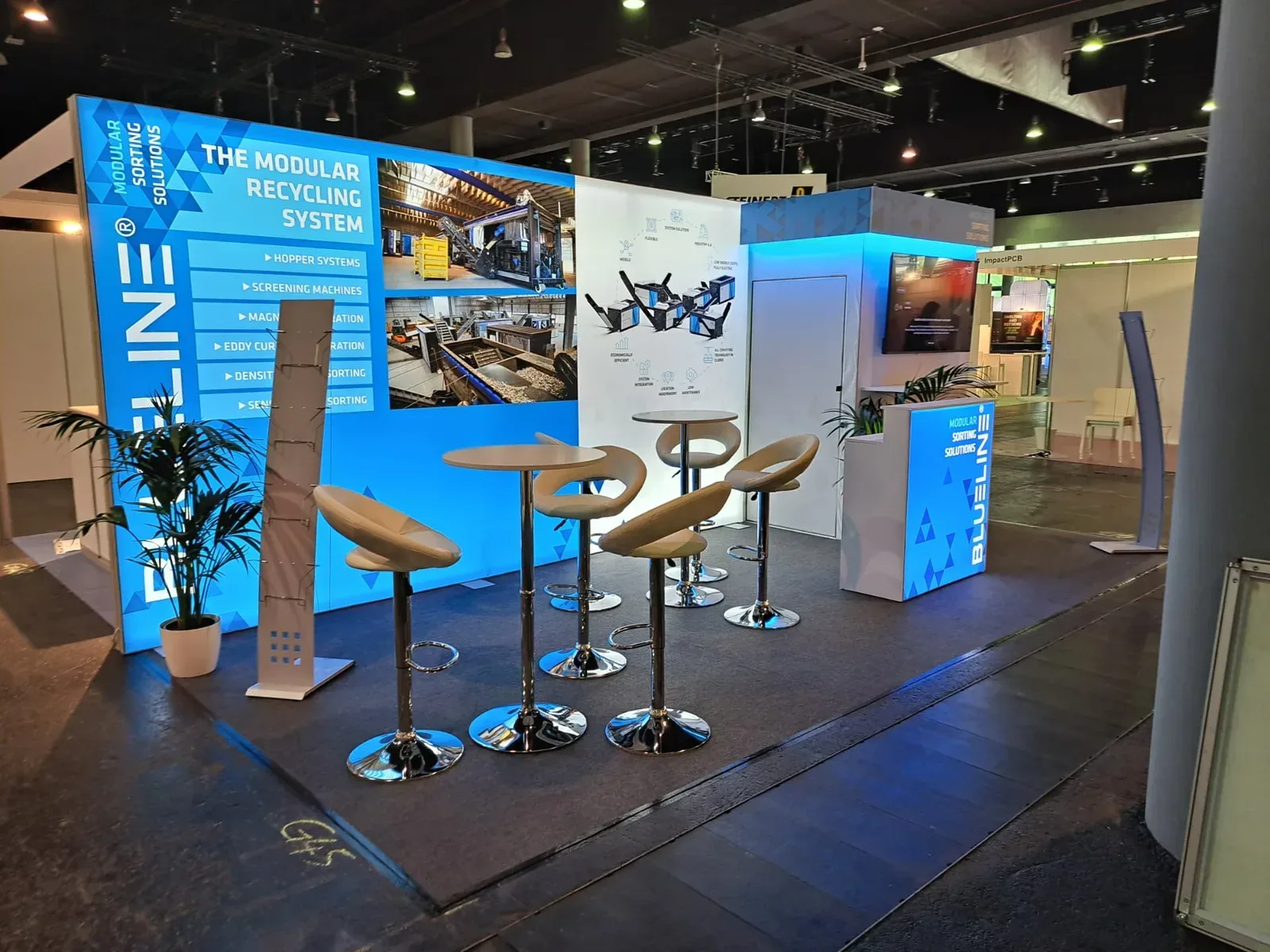 BLUELINE Messestand auf der E-Waste Expo in Frankfurt