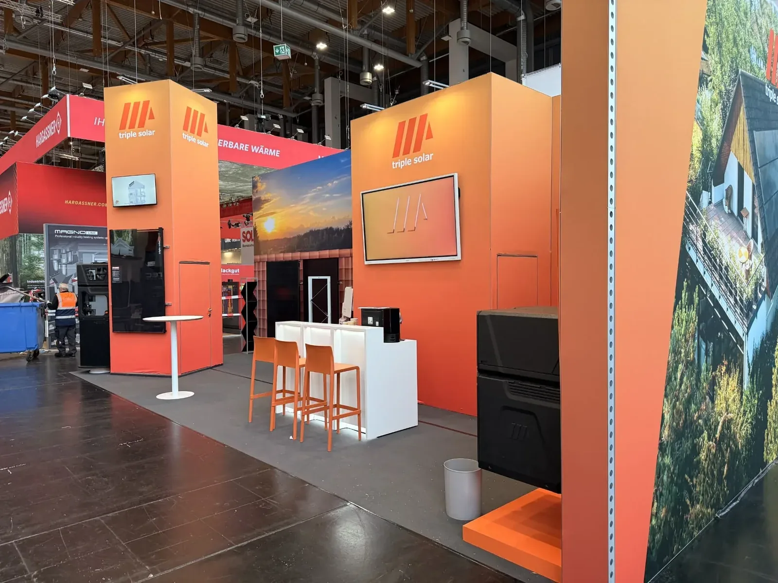 Triple Solar Messestand auf der IFH/Intherm Nürnberg