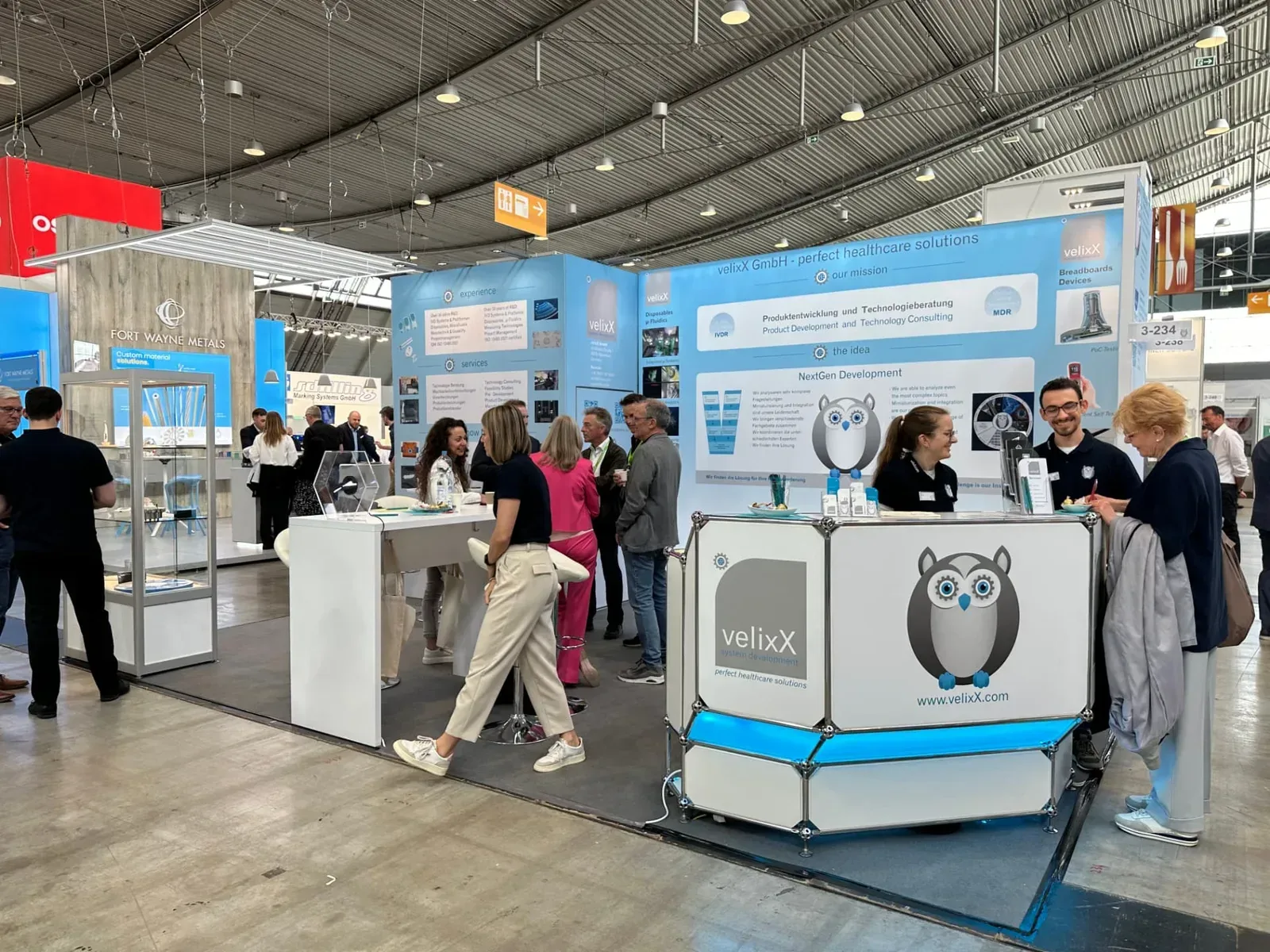 velixX Messestand auf der MedtechLIVE in Stuttgart